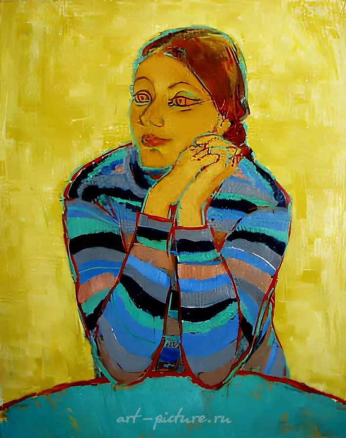 Любочка, 1973, холст, масло, 92x73. Собственность автора