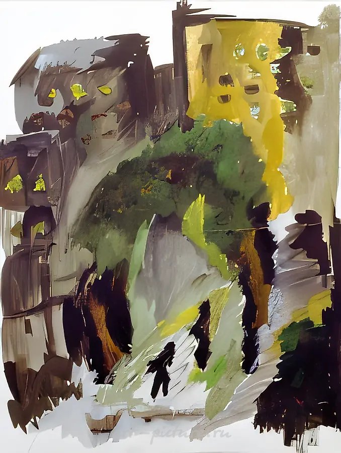 Лабиринт жизни, 1999, доска, гуашь, 50x40