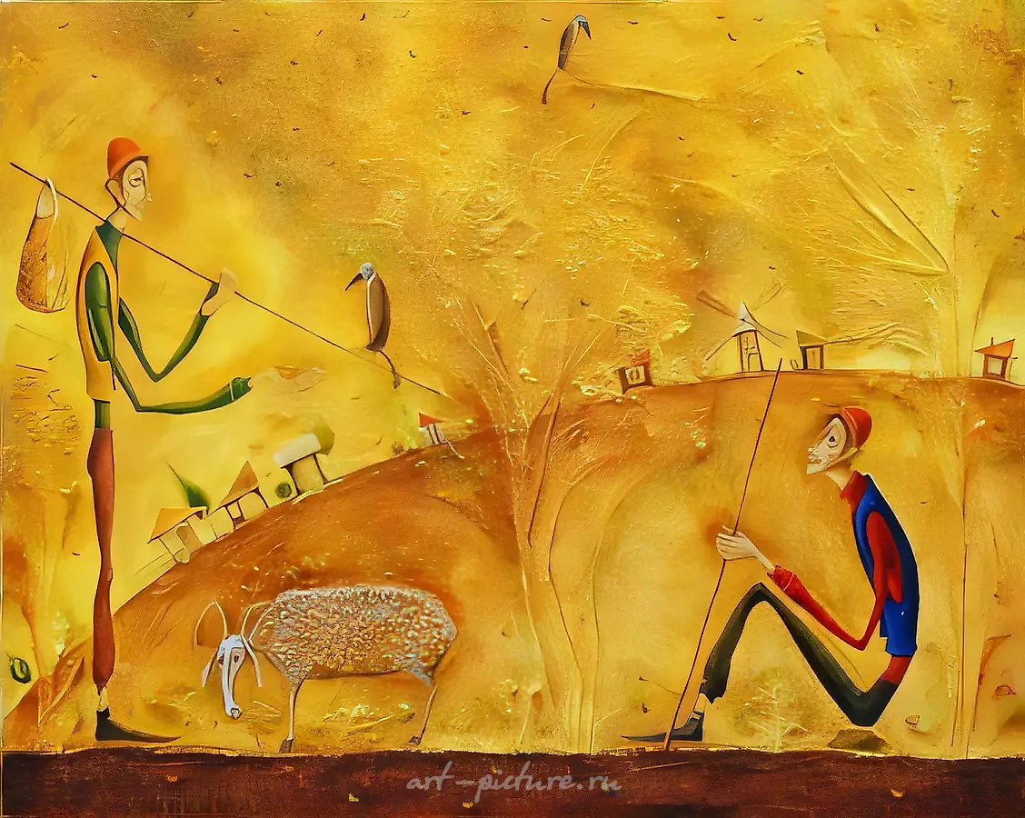 Второй день, 2000, холст, масло, 100х125