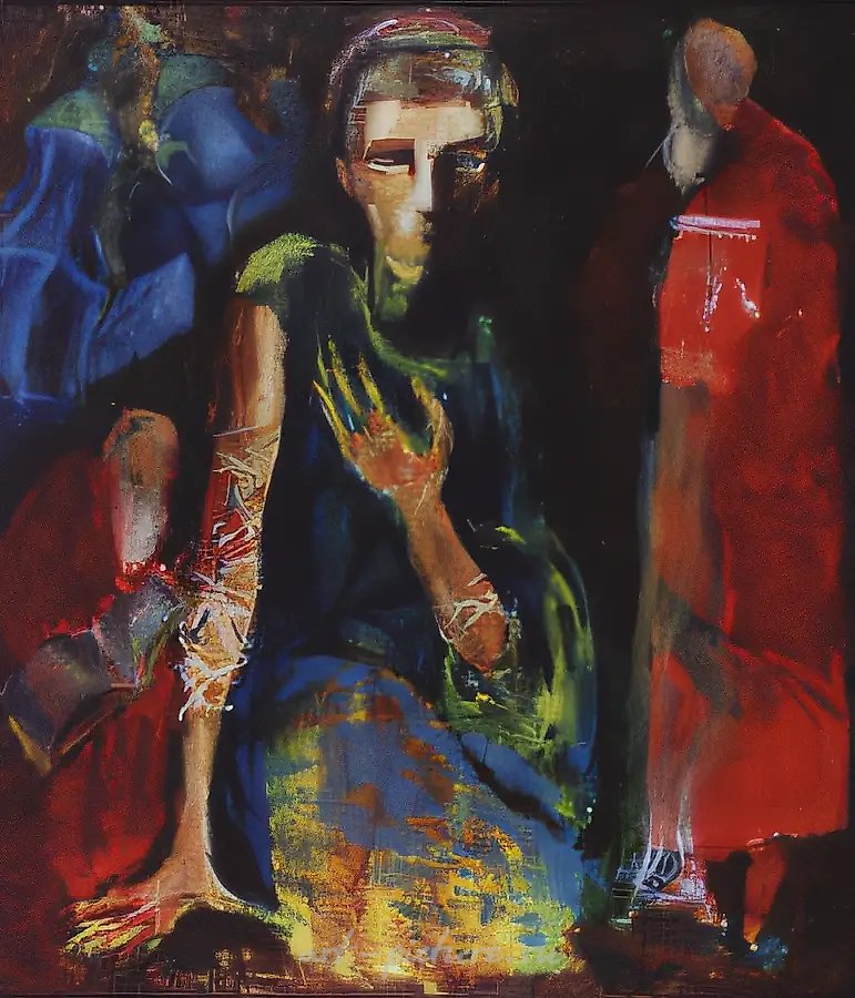 Молитва о знании. Из цикла "Молитвы"., 1997, холст, масло, 86х100, $900