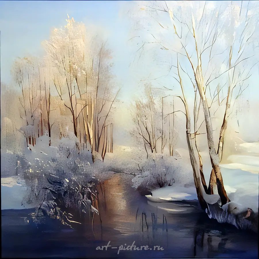 Скоро весна, 2001, холст, масло, 70х70