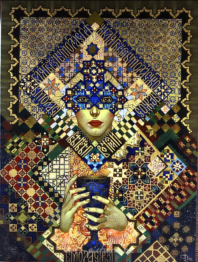 Любовный напиток, 1999, холст, масло, 80х60 Продана на аукционе Сотбис в 1999 году в Москве