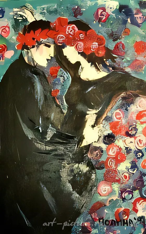 Танец, 1997, масло на холсте, 40x60, $600