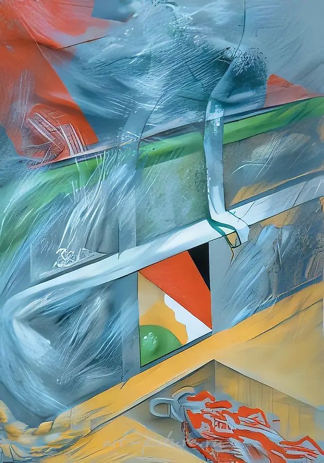 海报《婚礼》,2001年,纸本,混合媒介,90×65