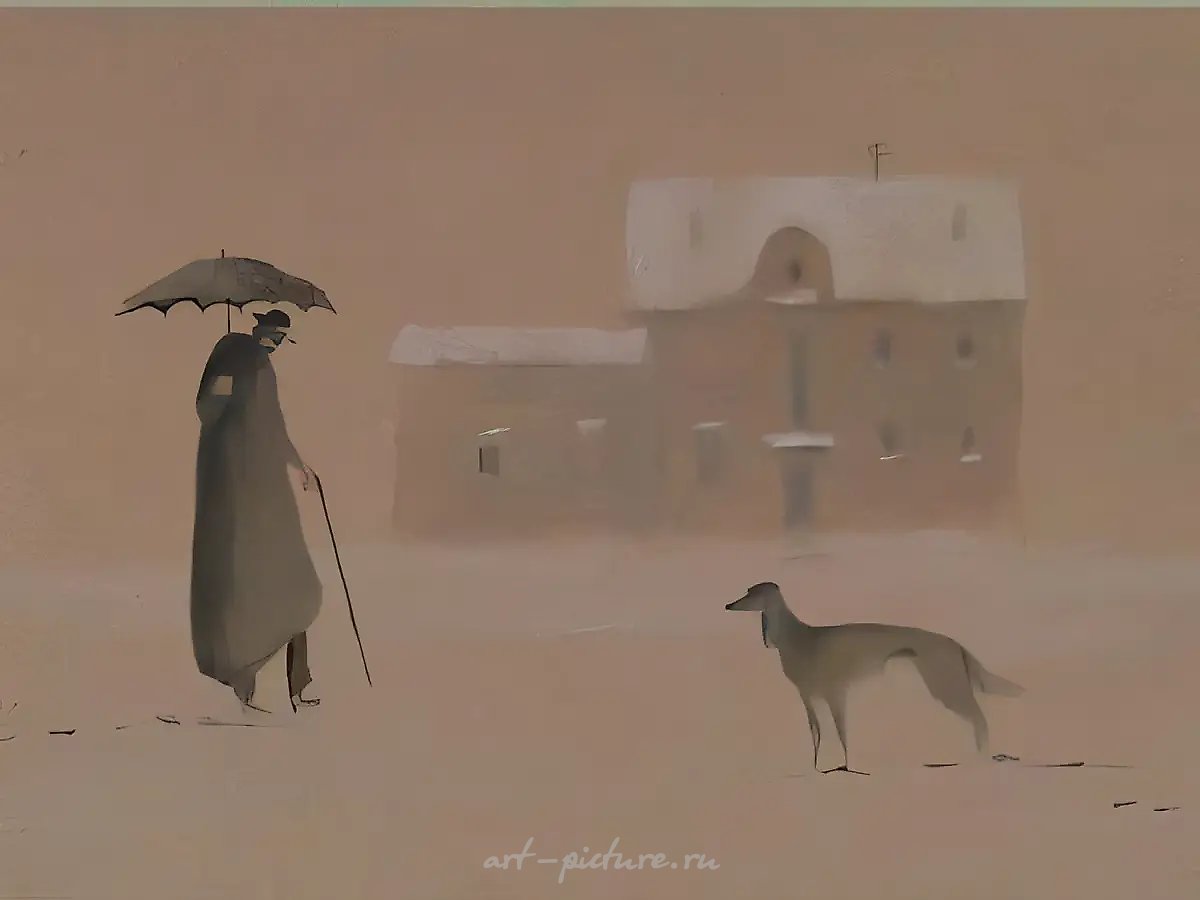 Встреча двух одиночеств, холст, масло, 40x25, $300