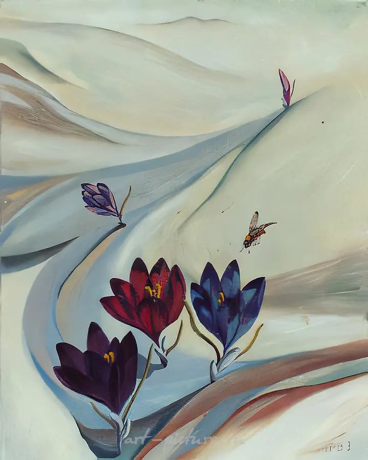 Весна, 2000, масло на холсте, 80x60