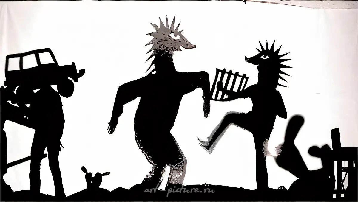 Аида Сафари. деталь, 2007, холст, акрил,   комикс
