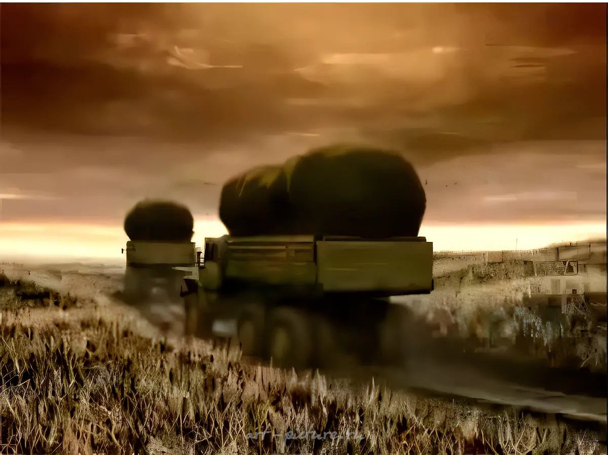 Эшелон, 2006, видеоинсталляция (3 канала, зацикленная). Звук — James Welburn и Carlo Krug