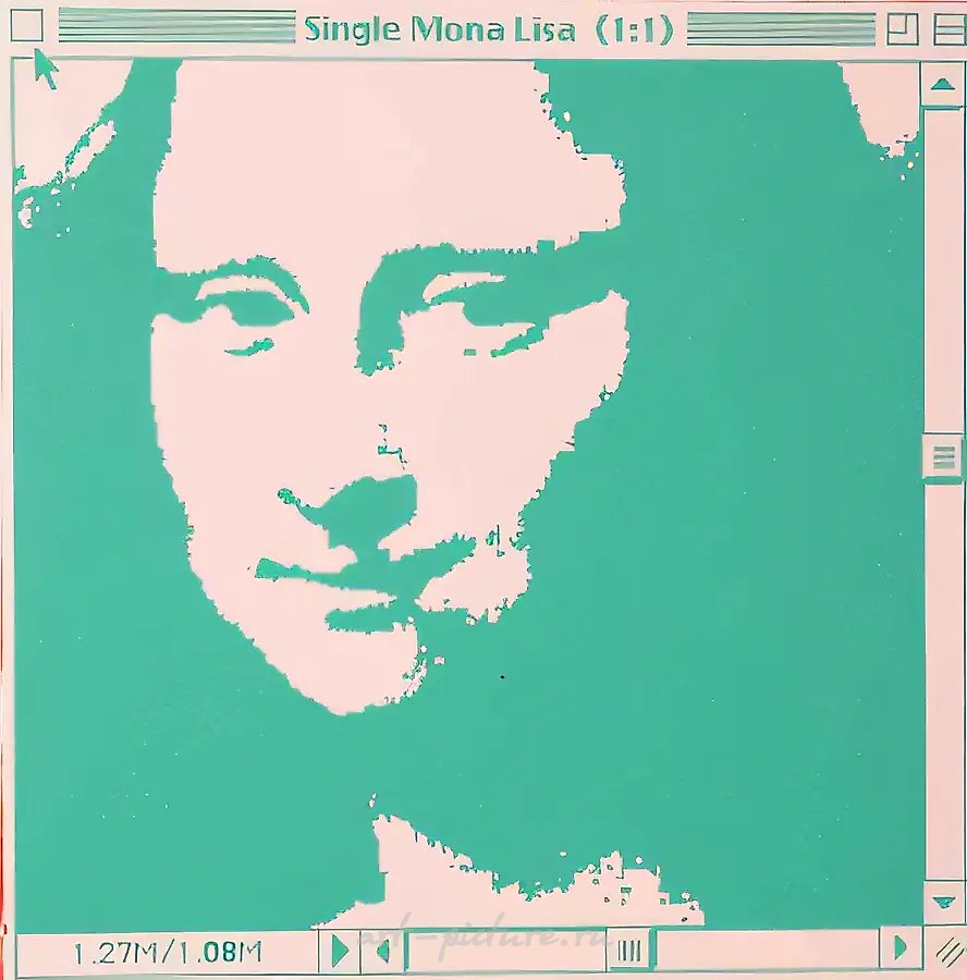 Мона Лиза, 1996, акрил на холсте, 60x60