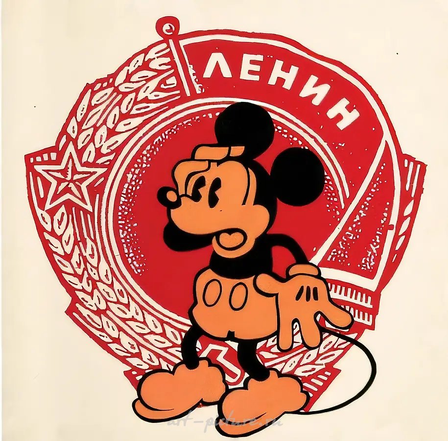 列宁,1989年,布面油画,101x101 厘米