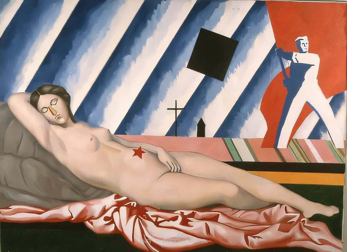 红色维纳斯,1985年,丙烯,画布