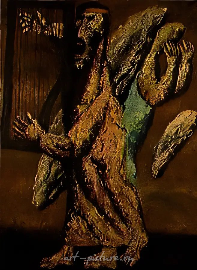 Псалом N 69, 1989, холст, масло, 200х150