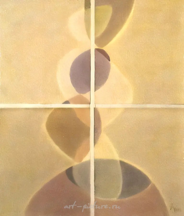 Серия «Генетический код» №3, 1990, бумага, акварель, 122х101