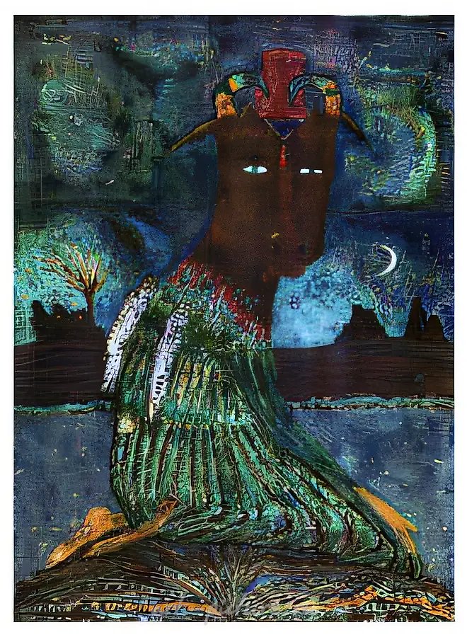 Образы античности. Лист 2, 1992, бумага, монотипия, 60x40. Собственность автора, $1000