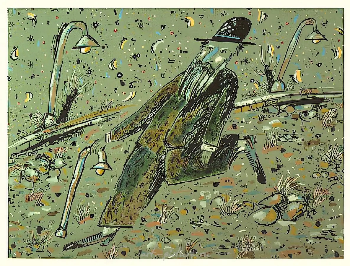 Профессии. Лист 2, 1987, бумага, акварель, чернила, 40x50. Собственность автора, $500