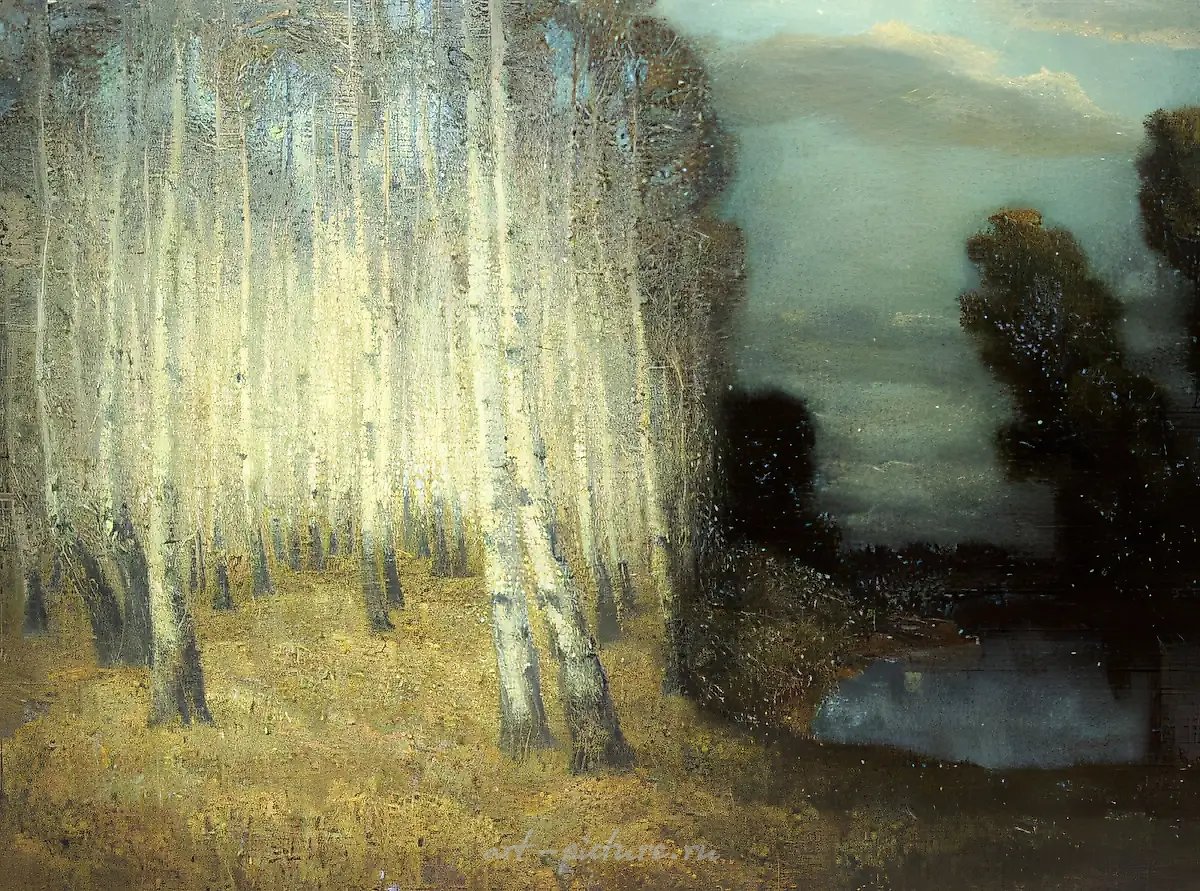 Мир растений и облаков, 1986, холст, масло, 130х150 Коллекция Союза художников России