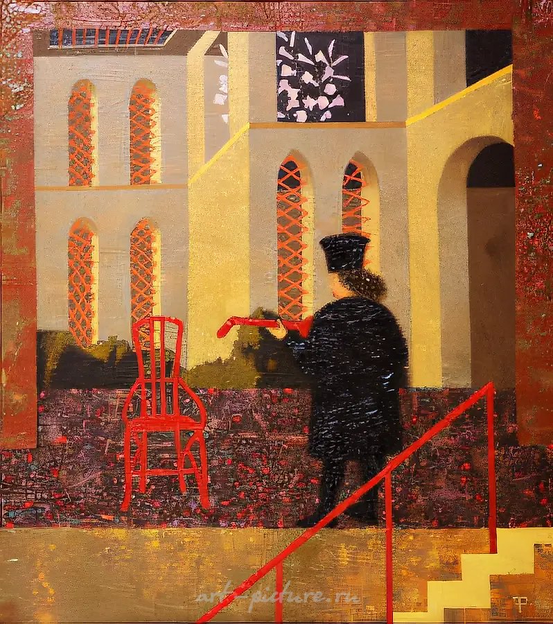 舞台之光,1994年,布面油画,71×61厘米