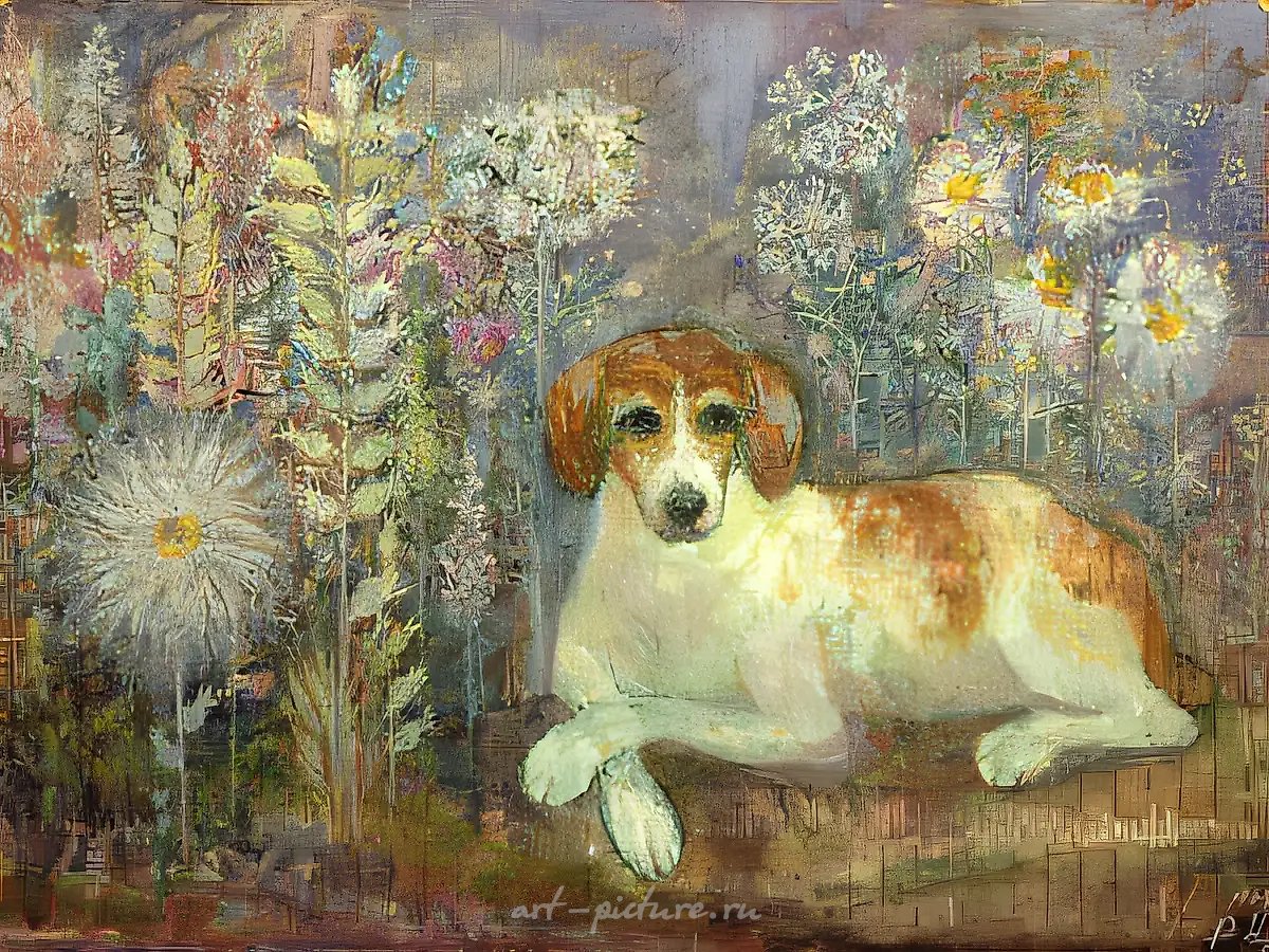 Туся в раю, 1980, бумага, смешанная техника, 45х70 Собственность автора