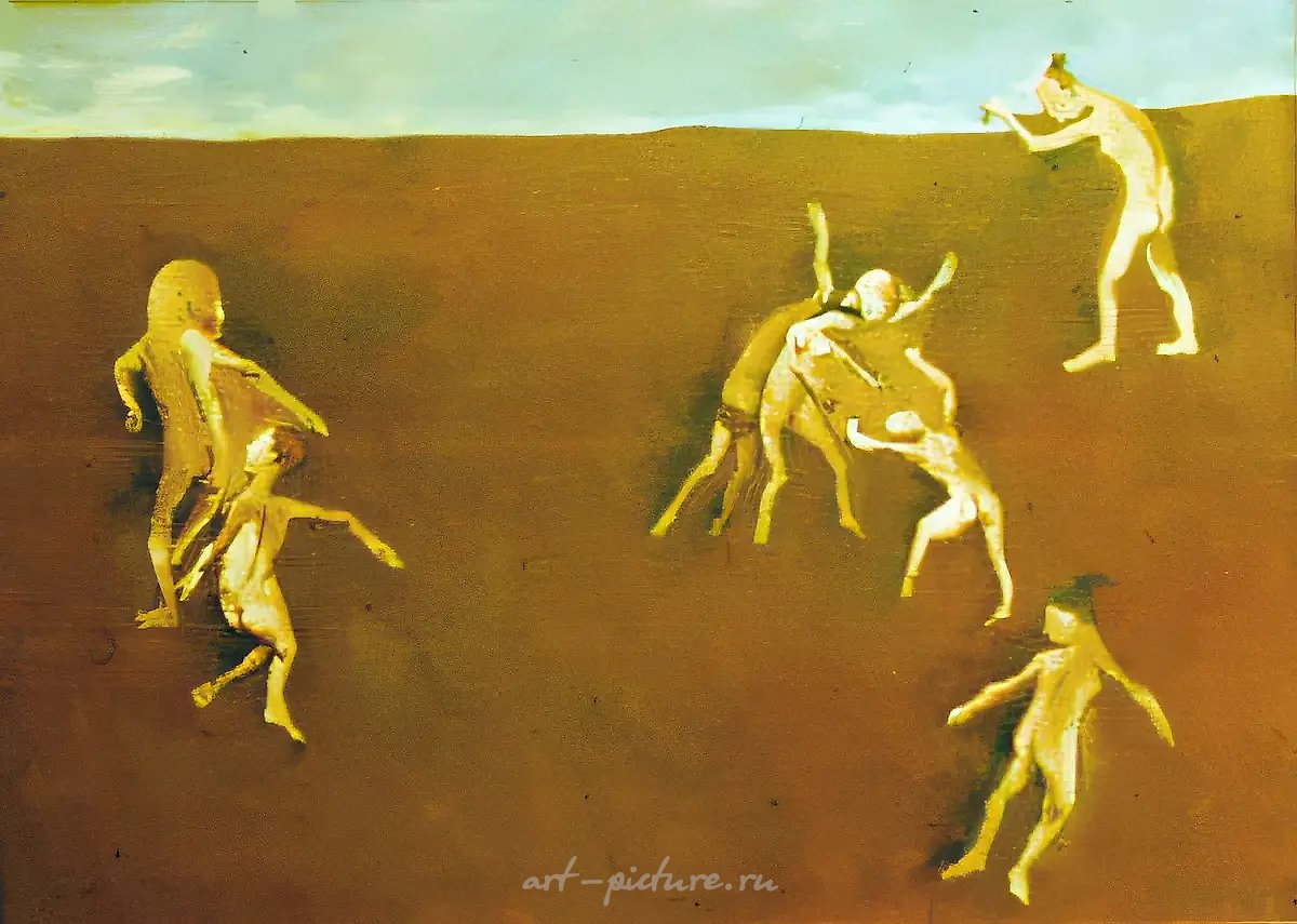 Игра, 1992, холст, масло, 60х80 Собственность галереи "Арта" $ 1500