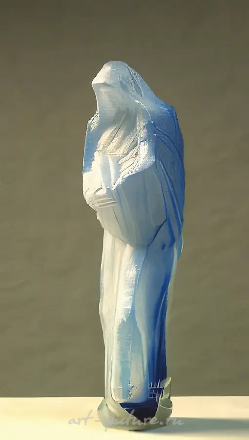 Тишина, 1990, стекло, выдувание в форму, высота 56 Собственность автора