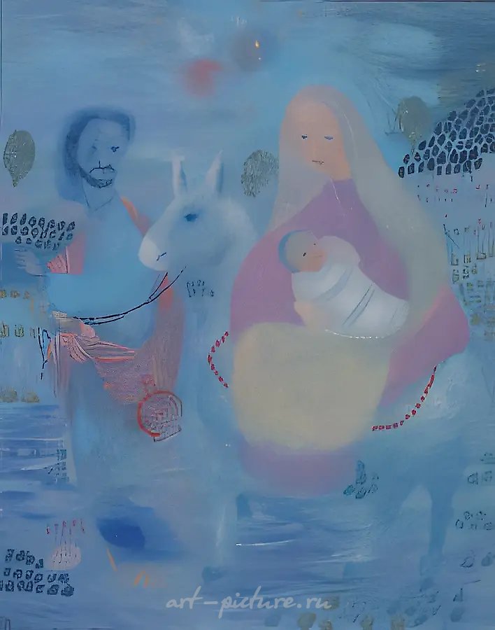 Бегство в Египет, 1990, холст, масло, 160х120 Собственность автора