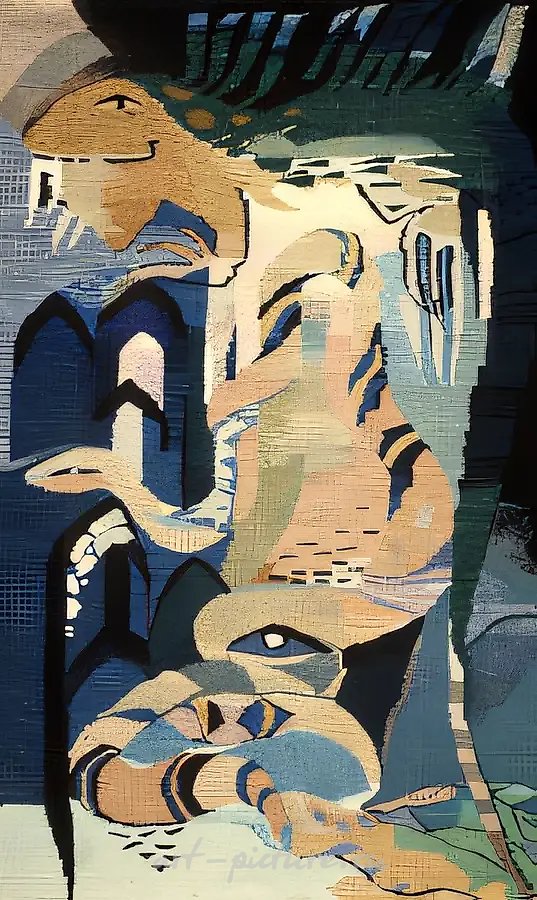 Царство змей, 1989, ручное ткачество, 140x90. Собственность автора