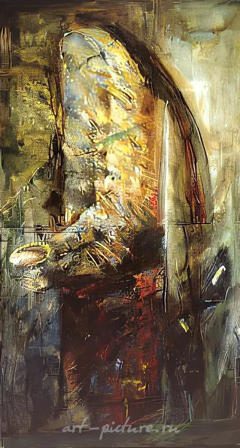 Несущий чашу, 1992, холст, масло, 200x110 Собственность автора