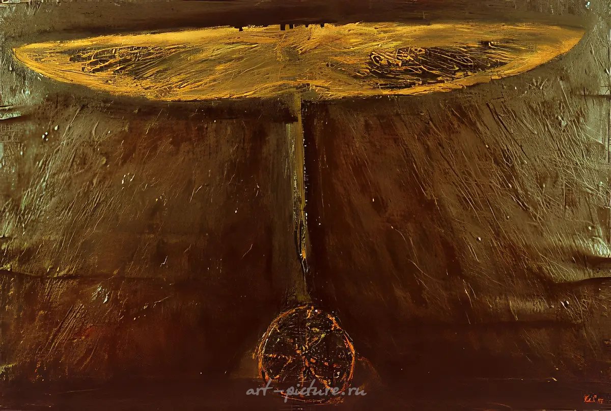 Генеалогия духа, 1992, бумага, масло, 48,5x73