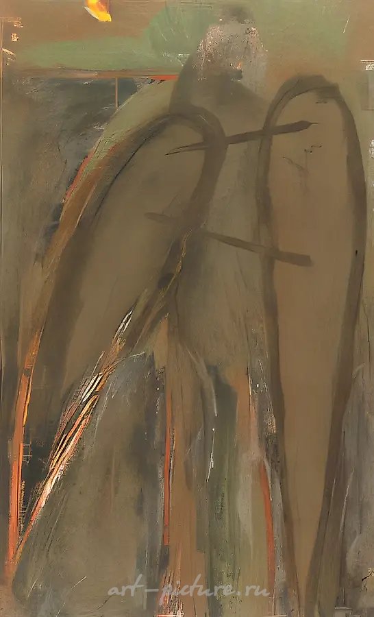 Композиция №1, 1993, бумага, темпера, 70x50