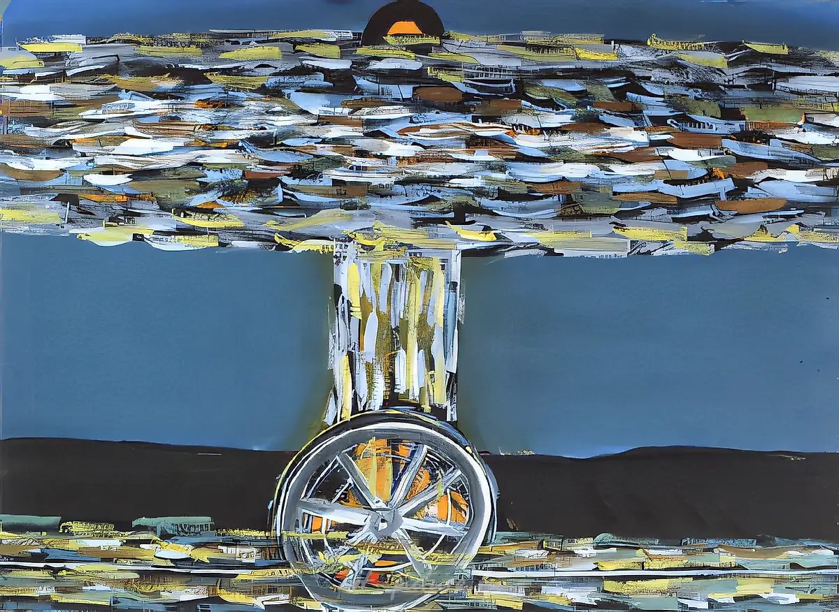 Композиция №2, 1993, бумага, темпера, 50x70