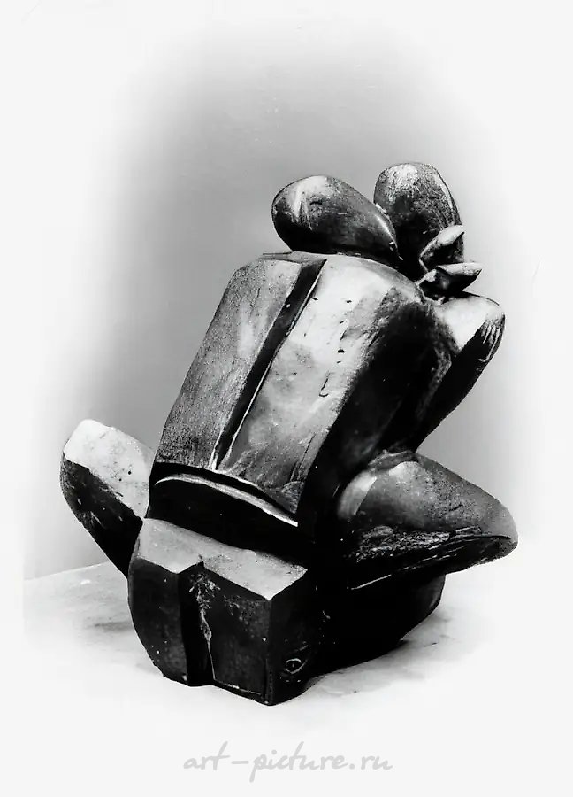 Двое, 1991, бронза, 52х65х36 Собственность автора