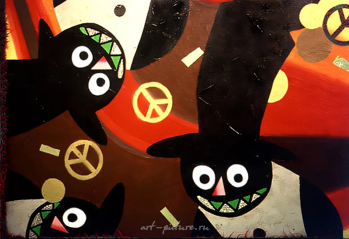 "Окончательная победа над солнцами", фрагмент, 2003, Холст, см. техн., 150х200 Из проекта "Труд и капитал"