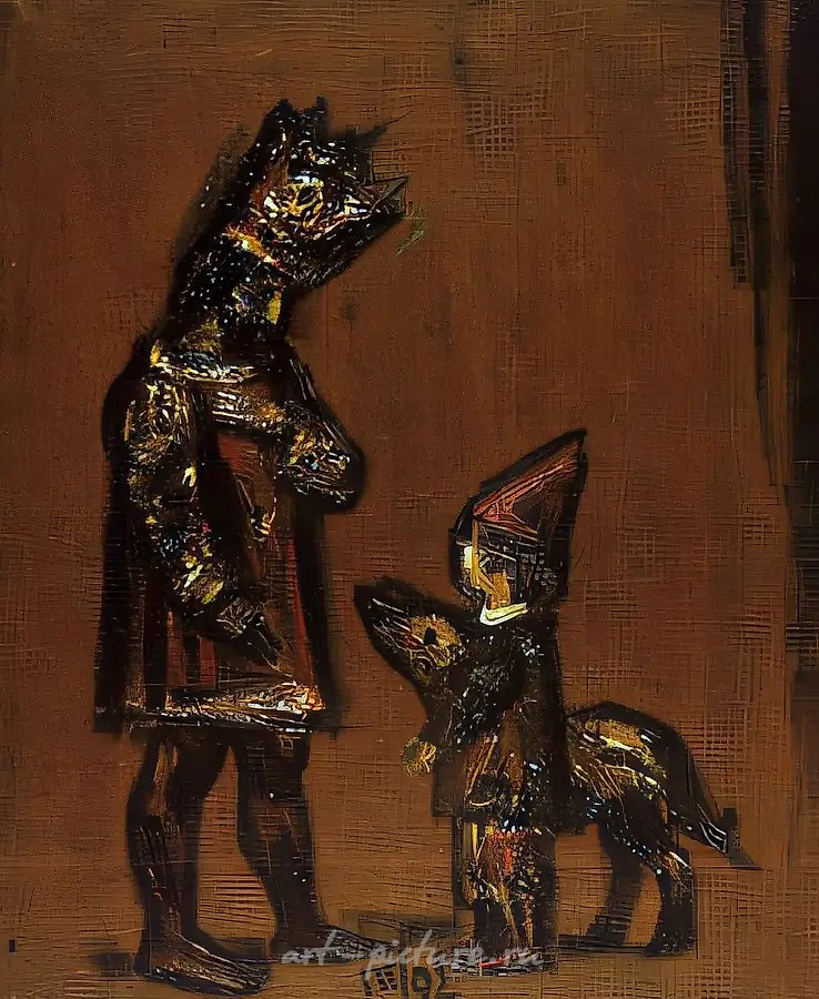 Аудиенция у короля, 1992, холст, масло, 60x50. Собственность автора