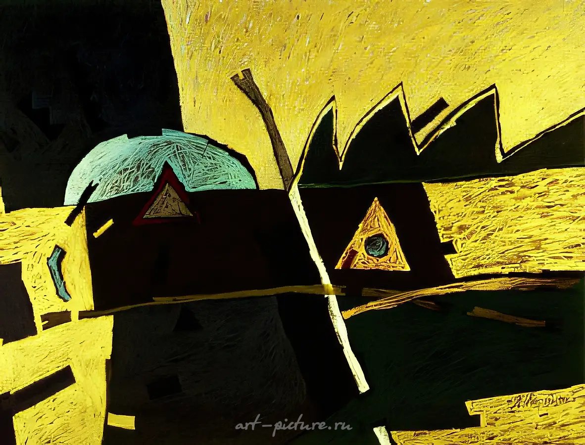 Эх, Америка, 1993, бумага, масляная пастель, 50x62. Частная коллекция Дэвида П. Ферриса, США