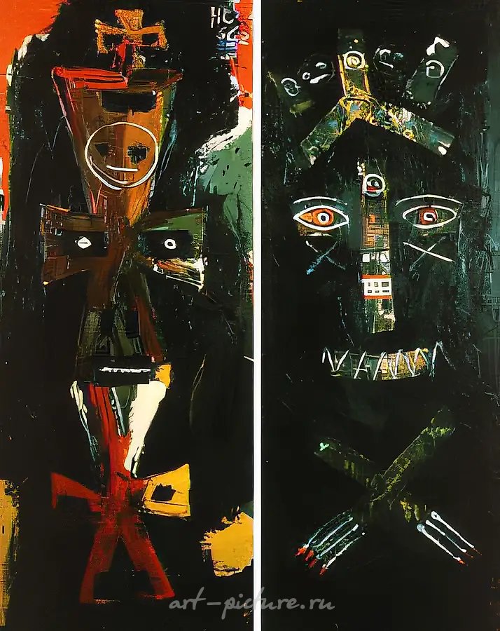 Тотем. Тотем, 1988, холст, масло, 150х60. Собственность автора