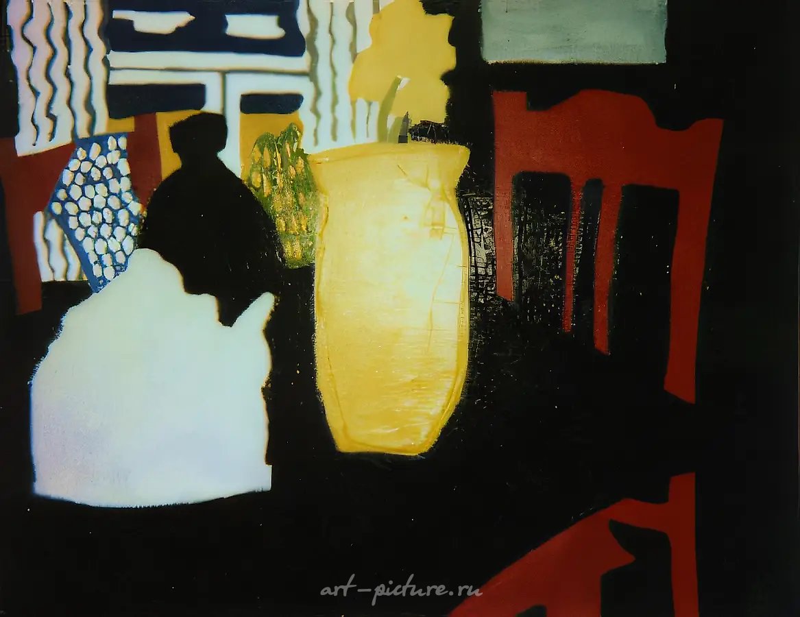 Дом в Дуброво, 1993, холст, масло, 60х80. Собственность автора