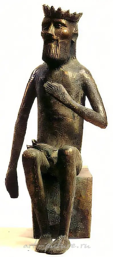 Старый король, 1989, бронза, литье, 45х15х10 Собственность автора  c 1993