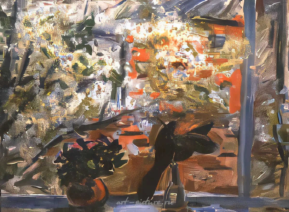 Моё окно, 1979, холст, масло, 90х120. Собственность автора