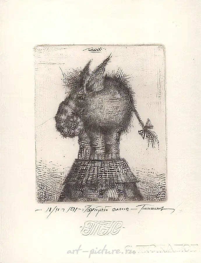 Портрет слона, 1994, 40х18
