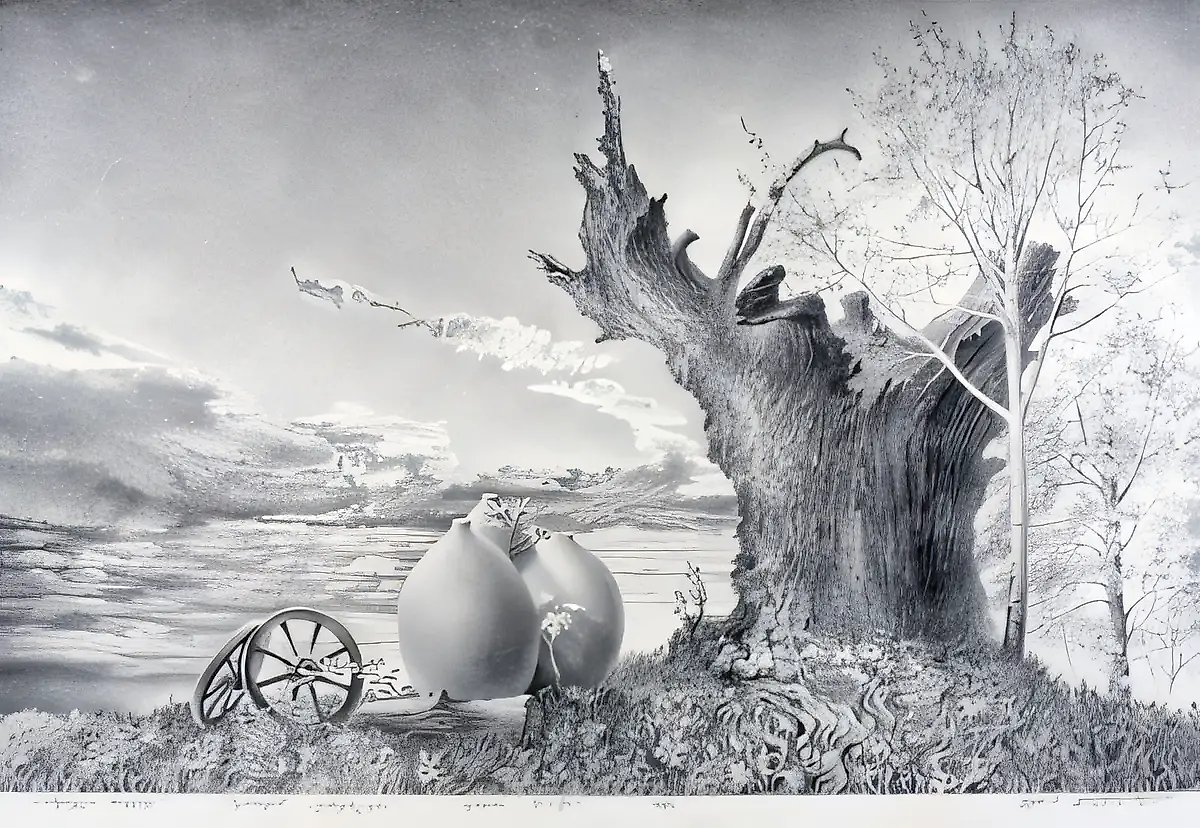 54, 1985, бумага, карандаш, 51x76,5