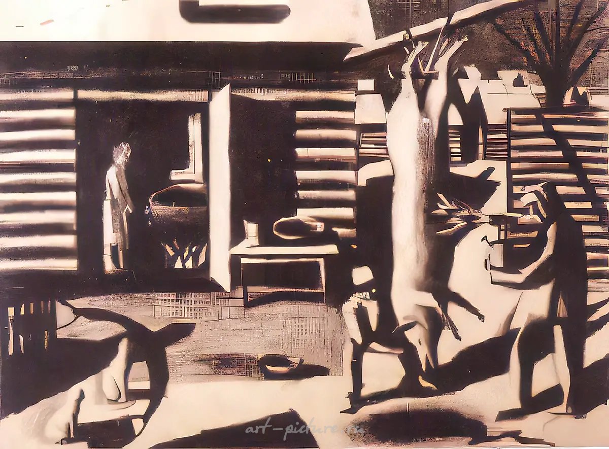 Месяц Чук, 1987, бумага, литографский карандаш, 30х21. Собственность автора