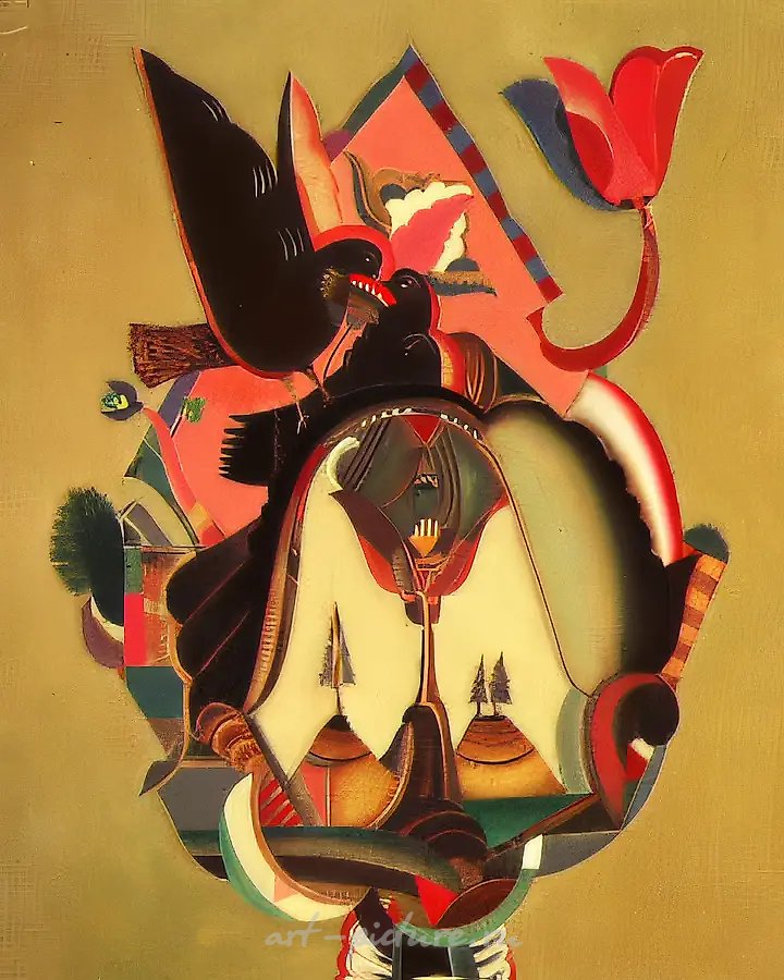 绿色的手,1992年,布面油画,100×85厘米。作者自藏。
