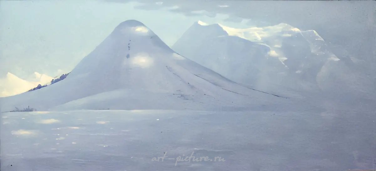 Буран надвигается, 1992, холст, масло, 60х120 Собственность автора
