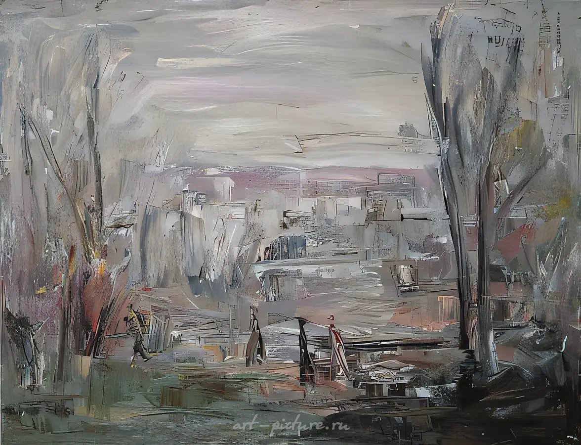 Поздняя осень, 1986, холст, масло, 134х171
