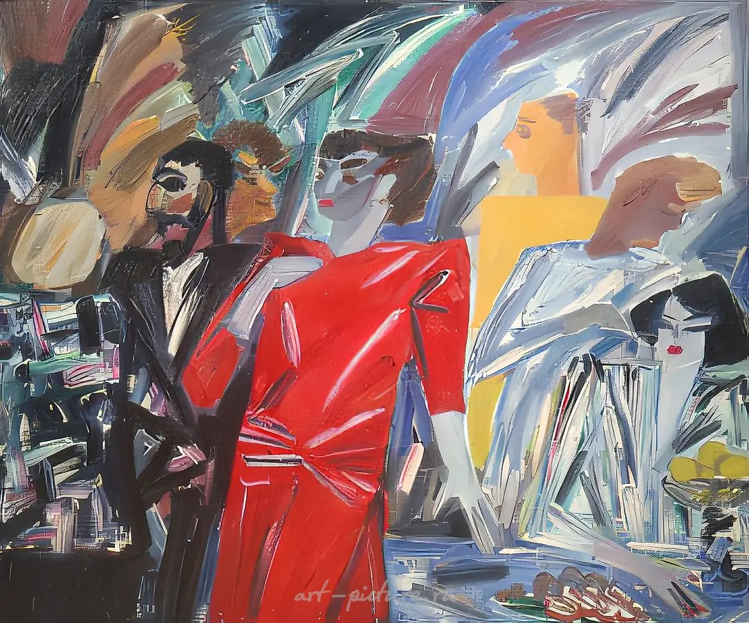 День рождения Анны Дехтярь, 1989, холст, масло, 130х160 Частное собрание