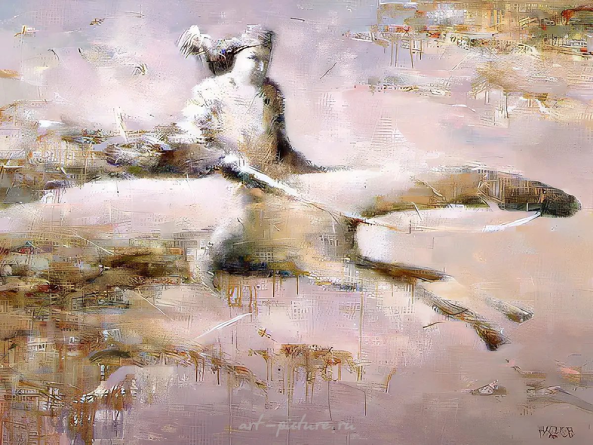 Кочевник, 1994, холст, масло, 90x110, $1.700, Частная коллекция. Россия.