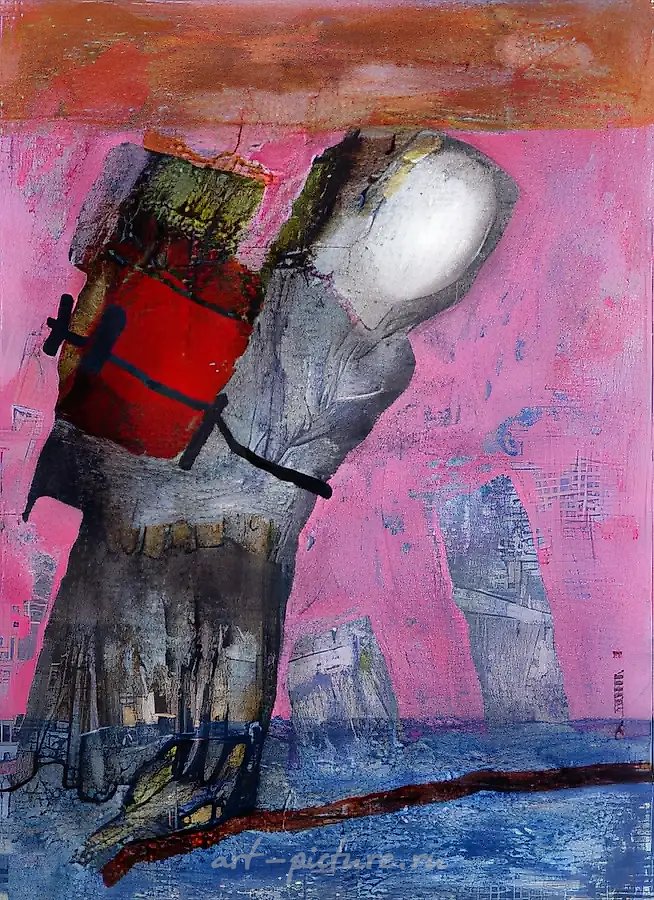 Ноша II, 1988, холст на картоне, масло, 70х50 Частное собрание