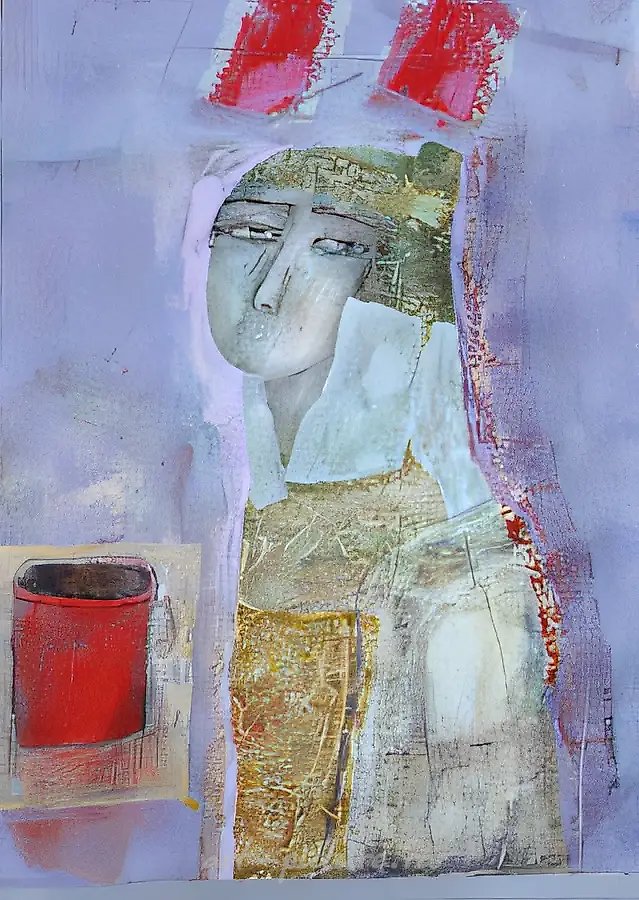 Лик, 1990, картон, масло, 50х70