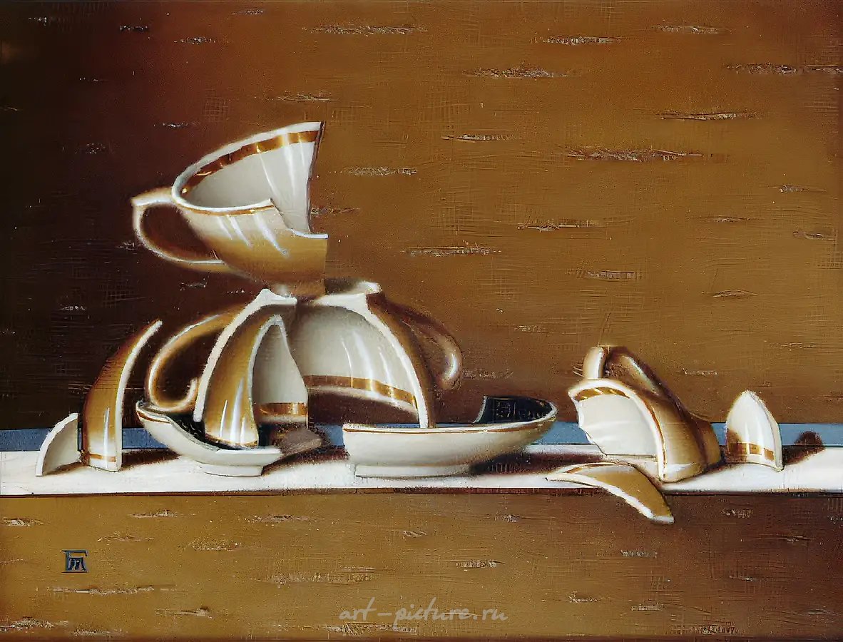 Натюрморт, 1994, холст, масло, 60х80