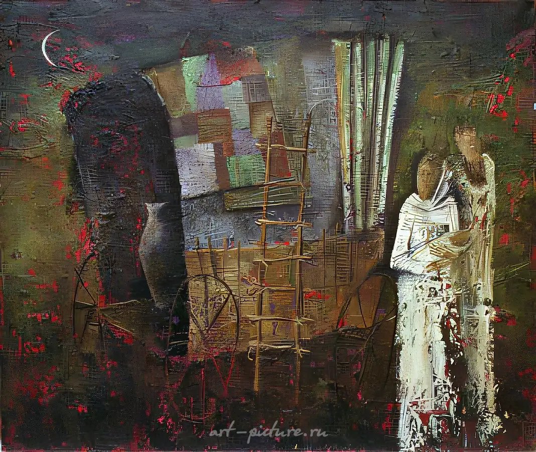 Исход в Египет, 1992, холст, масло, 60х70. Собственность автора
